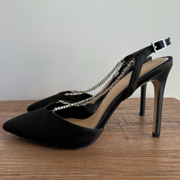 Jewel Badgley Mischka - Women’s Alegria Black Pointed Toe Stiletto size 5 - Picture 5 of 10